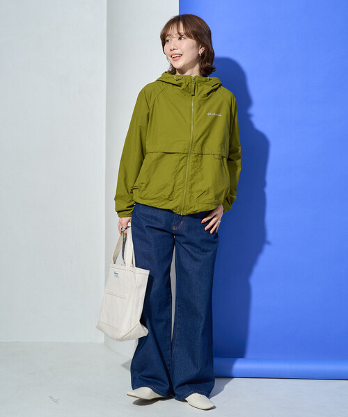 FREAK'S STORE（フリークスストア）の「限定展開 Columbia/コロンビア Spire Valley Windbreaker/スパイアーバレーウィンドブレーカー(撥水・UVカット)（マウンテンパーカー・レディース・ベージュ/ブラック・LARGE）」の9枚目の写真