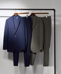 JUNRED（ジュンレッド）の「軽量ナイロンストレッチピンタックスラックス/セットアップ対応/接触冷感（スーツパンツ）」