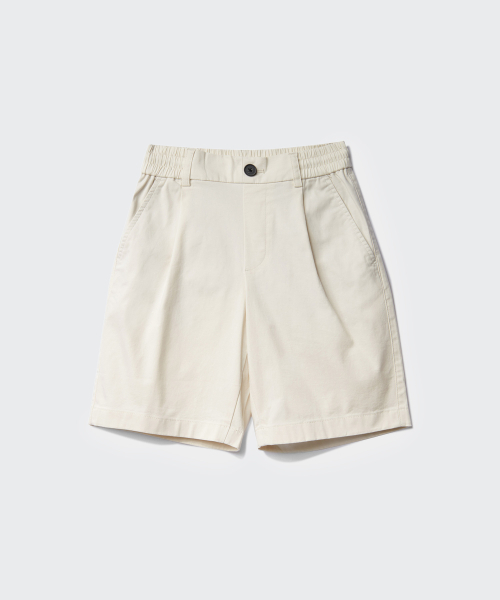 MUSINSA STANDARD KIDS（ムシンサスタンダードキッズ）の「ワイドチノショーツ[クリーム]（その他パンツ・レディース・その他・110/100/120/130/150/140/160）」の3枚目の写真