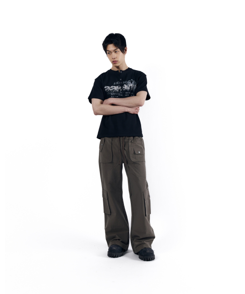 AAKAM(アーカム)の「Crack Henry Neck Half Top (Black)(Tシャツ/カットソー・レディース・その他・1/2)」の15枚目の写真
