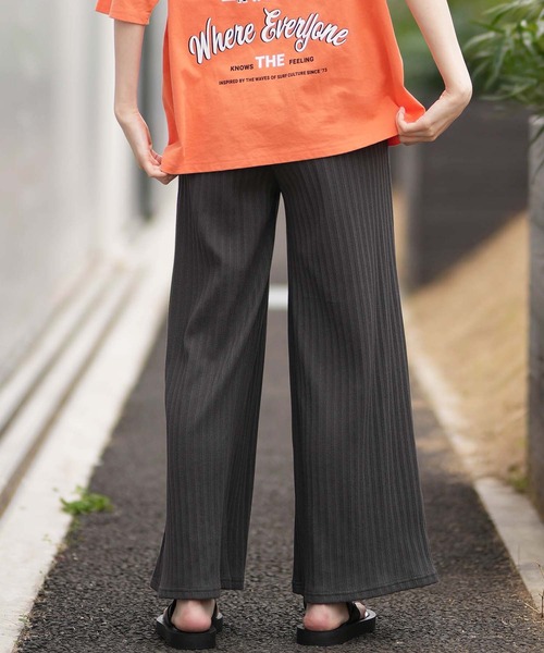 BILLABONG(ビラボン)の「BILLABONG/ビラボン ロングパンツ リブ イージーパンツ JACQUARD RIB LONG PANTS BG013708(その他パンツ・レディース・スミクロ/オフホワイト・M/L)」の12枚目の写真