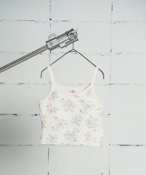 JEMORGAN(ジェーイーモーガン)の「"04"≪JEMORGAN≫パックT ワッフル 花柄 クロップド カップ付き キャミソール(キャミソール・レディース・ブルー系1/ピンク系1/ピンク系2/パープル系1・FREE)」の14枚目の写真