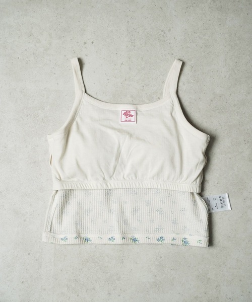 JEMORGAN(ジェーイーモーガン)の「"04"≪JEMORGAN≫パックT ワッフル 花柄 クロップド カップ付き キャミソール(キャミソール・レディース・ブルー系1/ピンク系1/ピンク系2/パープル系1・FREE)」の18枚目の写真