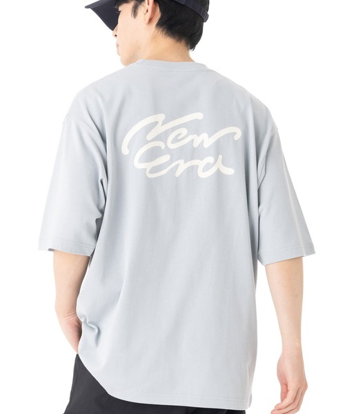 NEW ERA(ニューエラ)の「ニューエラアパレル 半袖Tシャツ 筆記体ロゴ バックプリントONSPOTZ別注(Tシャツ/カットソー・メンズ・ストーン/ホワイト/グレー/ブラック・XXL/S/M/XL/L)」の4枚目の写真