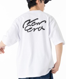 ニューエラアパレル 半袖Tシャツ 筆記体ロゴ バックプリントONSPOTZ別注