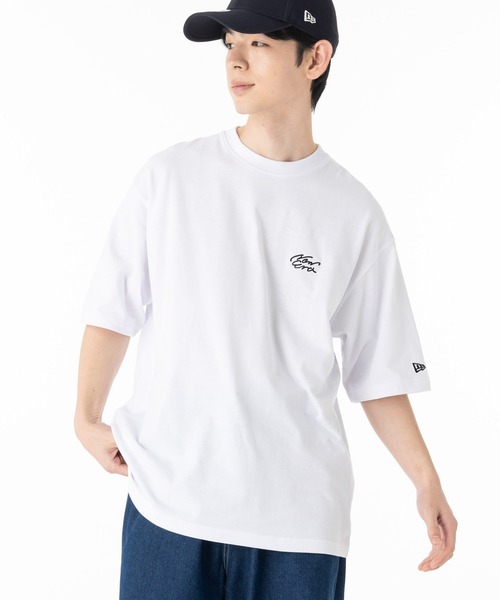 NEW ERA(ニューエラ)の「ニューエラアパレル 半袖Tシャツ 筆記体ロゴ バックプリントONSPOTZ別注(Tシャツ/カットソー・メンズ・ストーン/ホワイト/グレー/ブラック・XXL/S/M/XL/L)」の13枚目の写真