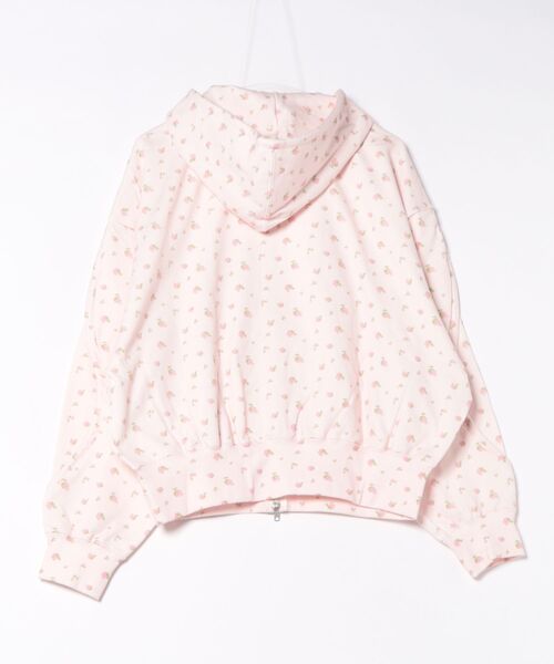 Little sunny bite(リトルサニーバイト)の「《Little Sunny Bite》floral hoodie(パーカー・レディース・ピンク/ブラック/ホワイト・MEDIUM/SMALL)」の9枚目の写真