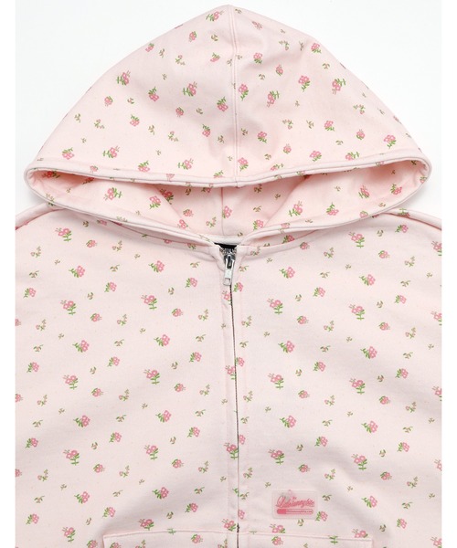 Little sunny bite(リトルサニーバイト)の「《Little Sunny Bite》floral hoodie(パーカー・レディース・ピンク/ブラック/ホワイト・MEDIUM/SMALL)」の16枚目の写真