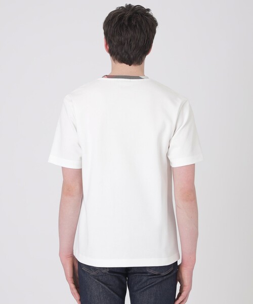 BLACK LABEL CRESTBRIDGE（ブラックレーベル・クレストブリッジ）の「チェックカラーコンフィTシャツ（Tシャツ/カットソー・メンズ・ブラック/オフホワイト/ライトグレー/オレンジ系その他・XL/L/M/S）」の22枚目の写真
