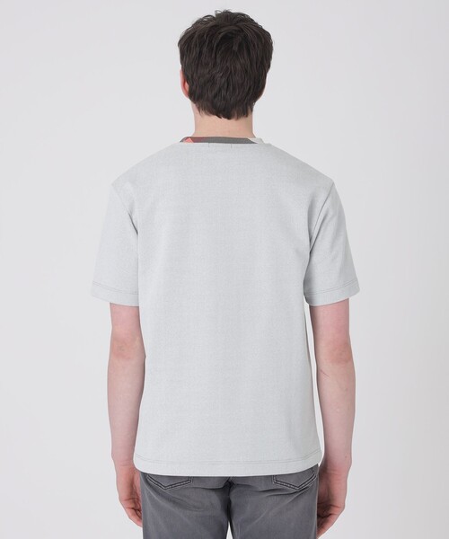 BLACK LABEL CRESTBRIDGE（ブラックレーベル・クレストブリッジ）の「チェックカラーコンフィTシャツ（Tシャツ/カットソー・メンズ・ブラック/オフホワイト/ライトグレー/オレンジ系その他・XL/L/M/S）」の7枚目の写真
