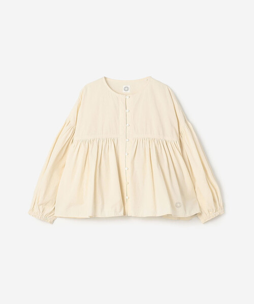 ORCIVAL(オーシバル)の「ORCIVAL | コットンポプリン ギャザー長袖シャツ WOMEN(シャツ/ブラウス・レディース・アイボリー/ブラック/ピンク・1)」の1枚目の写真