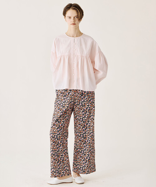 ORCIVAL(オーシバル)の「ORCIVAL | コットンポプリン ギャザー長袖シャツ WOMEN(シャツ/ブラウス・レディース・アイボリー/ブラック/ピンク・1)」の15枚目の写真