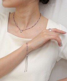 fredy emue（フレディエミュ）の「ビーズ×ハートトップネックレス（ネックレス）」