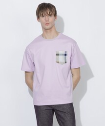 CB CRESTBRIDGE（シービークレストブリッジ）の「チェックポケットTシャツ（Tシャツ/カットソー）」