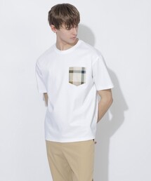 CB CRESTBRIDGE（シービークレストブリッジ）の「チェックポケットTシャツ（Tシャツ/カットソー）」
