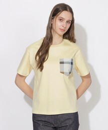 CB CRESTBRIDGE（シービークレストブリッジ）の「チェックポケットTシャツ（Tシャツ/カットソー）」