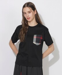 チェックポケットTシャツ