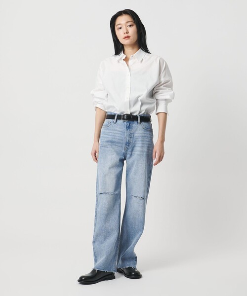 MARW UNITED ARROWS（マルゥ ユナイテッドアローズ）の「＜MARW UNITED ARROWS＞クラッシュ デニム パンツ（デニムパンツ・レディース・ライトブルー・36/38）」の6枚目の写真