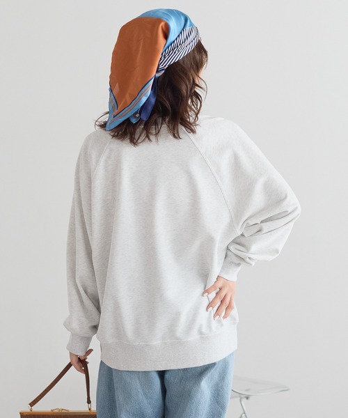 HEART MARKET(ハートマーケット)の「カレッジラグラン裏毛プルオーバー(Tシャツ/カットソー・レディース・チャコール/ブルー/グレー・FREE)」の7枚目の写真