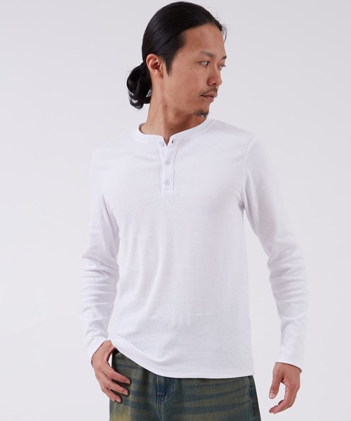 improves（インプローブス）の「スパンテレコ ヘンリーネック 長袖Tシャツ（Tシャツ/カットソー・メンズ・ブラック/グレー/ホワイト・LARGE/X-LARGE/MEDIUM）」の5枚目の写真