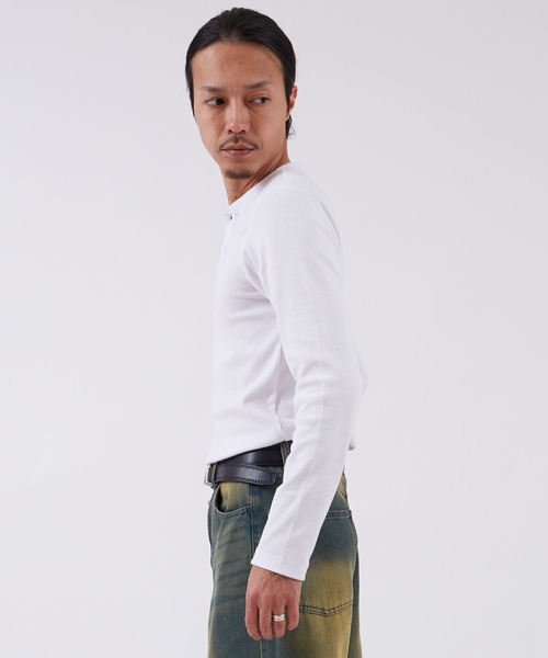 improves（インプローブス）の「スパンテレコ ヘンリーネック 長袖Tシャツ（Tシャツ/カットソー・メンズ・ブラック/グレー/ホワイト・LARGE/X-LARGE/MEDIUM）」の6枚目の写真