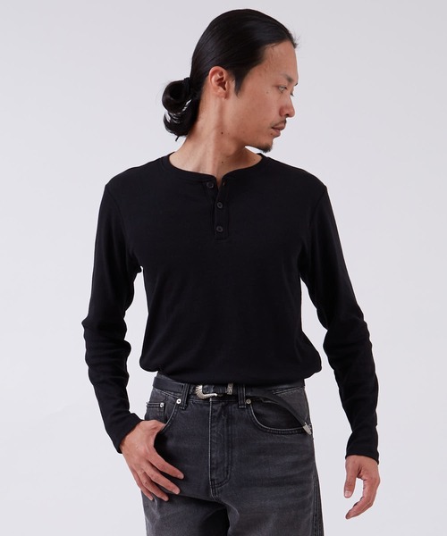 improves（インプローブス）の「スパンテレコ ヘンリーネック 長袖Tシャツ（Tシャツ/カットソー・メンズ・ブラック/グレー/ホワイト・LARGE/X-LARGE/MEDIUM）」の9枚目の写真