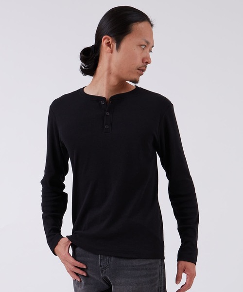 improves（インプローブス）の「スパンテレコ ヘンリーネック 長袖Tシャツ（Tシャツ/カットソー・メンズ・ブラック/グレー/ホワイト・LARGE/X-LARGE/MEDIUM）」の10枚目の写真