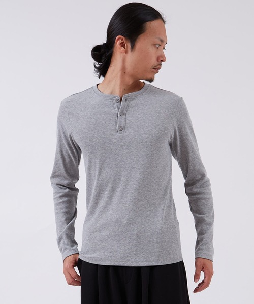 improves（インプローブス）の「スパンテレコ ヘンリーネック 長袖Tシャツ（Tシャツ/カットソー・メンズ・ブラック/グレー/ホワイト・LARGE/X-LARGE/MEDIUM）」の15枚目の写真