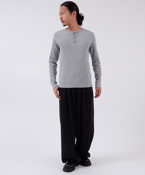 improves（インプローブス）の「スパンテレコ ヘンリーネック 長袖Tシャツ（Tシャツ/カットソー・メンズ・ブラック/グレー/ホワイト・LARGE/X-LARGE/MEDIUM）」の18枚目の写真