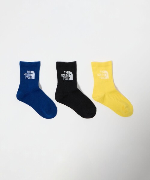 THE NORTH FACE(ザノースフェイス)の「<THE NORTH FACE>ジャガード ロゴ 3P クルーソックス / キッズ(ソックス/靴下・キッズ・ブラック/その他2/その他1・JL(19-21cm))」の3枚目の写真