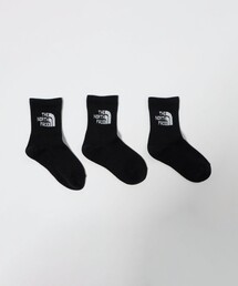 THE NORTH FACE（ザノースフェイス）の「＜THE NORTH FACE＞ジャガード ロゴ 3P クルーソックス / キッズ（ソックス/靴下）」