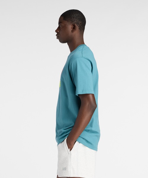 NEW BALANCE(ニューバランス)の「トライロゴTシャツ(Tシャツ/カットソー・メンズ・ブラック/サックスブルー・SMALL/MEDIUM/LARGE/X-LARGE/XX-LARGE)」の8枚目の写真
