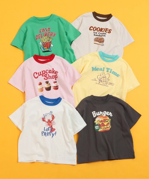 BREEZE（ブリーズ）の「６柄グラフィック半袖Tシャツ（Tシャツ/カットソー・キッズ・オフホワイト/グリーン/ピンク/ベージュ/チャコール/イエロー・80/90/100/110/120/130/140）」の14枚目の写真
