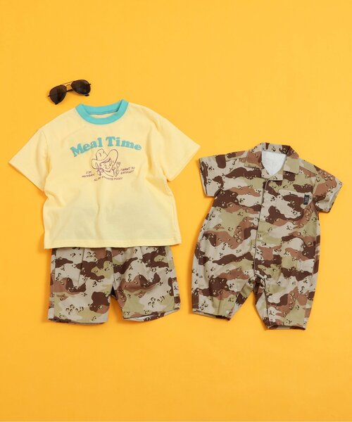 BREEZE（ブリーズ）の「６柄グラフィック半袖Tシャツ（Tシャツ/カットソー・キッズ・オフホワイト/グリーン/ピンク/ベージュ/チャコール/イエロー・80/90/100/110/120/130/140）」の17枚目の写真