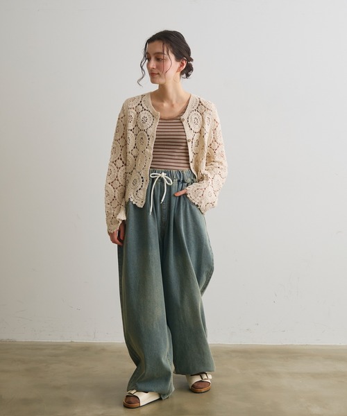 Crisp（クリスプ）の「クロシェレースカーディガン（カーディガン/ボレロ・レディース・アイボリー・FREE）」の11枚目の写真