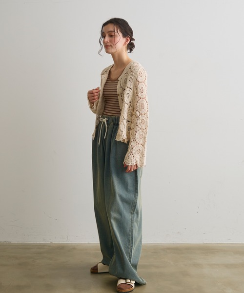 Crisp（クリスプ）の「クロシェレースカーディガン（カーディガン/ボレロ・レディース・アイボリー・FREE）」の12枚目の写真