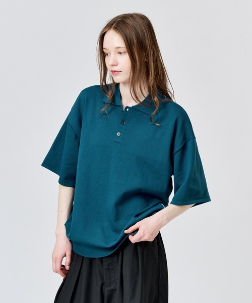 HIGH GAUGE S/S KNIT POLO / ハイゲージS/Sニットポロ（ポロシャツ