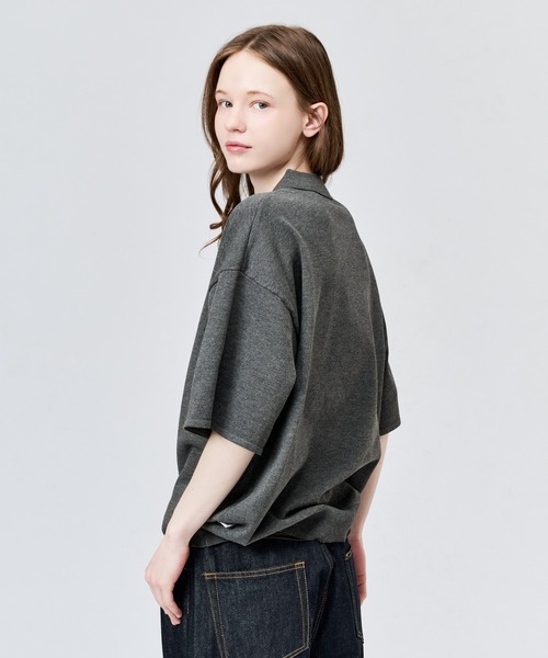 WETTEMPT(ウィテンプト)の「HIGH GAUGE S/S KNIT POLO / ハイゲージS/Sニットポロ(ポロシャツ・メンズ・レッド/ブラック/ブルー/グレー・LARGE/MEDIUM/SMALL)」の7枚目の写真