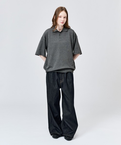 WETTEMPT(ウィテンプト)の「HIGH GAUGE S/S KNIT POLO / ハイゲージS/Sニットポロ(ポロシャツ・メンズ・レッド/ブラック/ブルー/グレー・LARGE/MEDIUM/SMALL)」の11枚目の写真