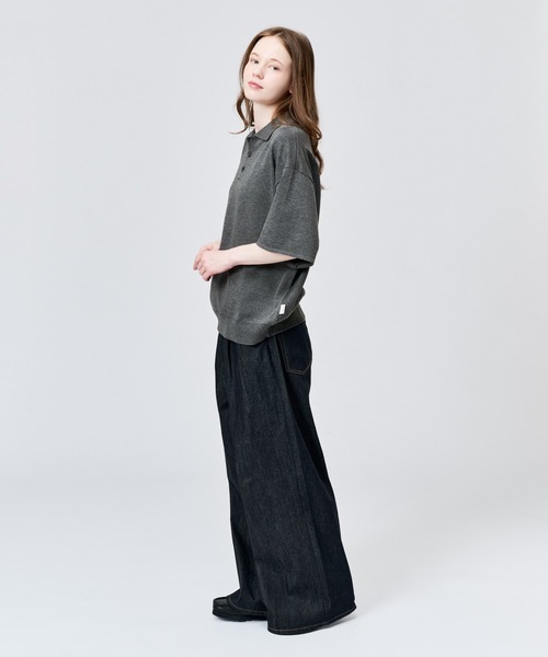 WETTEMPT(ウィテンプト)の「HIGH GAUGE S/S KNIT POLO / ハイゲージS/Sニットポロ(ポロシャツ・メンズ・レッド/ブラック/ブルー/グレー・LARGE/MEDIUM/SMALL)」の13枚目の写真