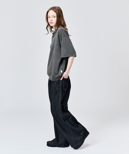 WETTEMPT(ウィテンプト)の「HIGH GAUGE S/S KNIT POLO / ハイゲージS/Sニットポロ(ポロシャツ・メンズ・レッド/ブラック/ブルー/グレー・LARGE/MEDIUM/SMALL)」の14枚目の写真