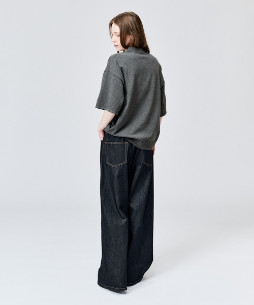 WETTEMPT(ウィテンプト)の「HIGH GAUGE S/S KNIT POLO / ハイゲージS/Sニットポロ(ポロシャツ・メンズ・レッド/ブラック/ブルー/グレー・LARGE/MEDIUM/SMALL)」の15枚目の写真