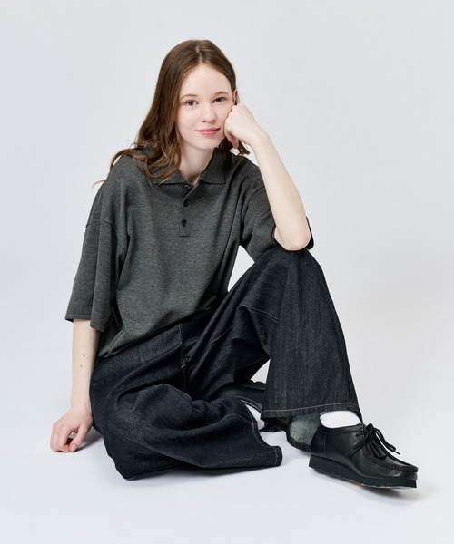 WETTEMPT(ウィテンプト)の「HIGH GAUGE S/S KNIT POLO / ハイゲージS/Sニットポロ(ポロシャツ・メンズ・レッド/ブラック/ブルー/グレー・LARGE/MEDIUM/SMALL)」の16枚目の写真