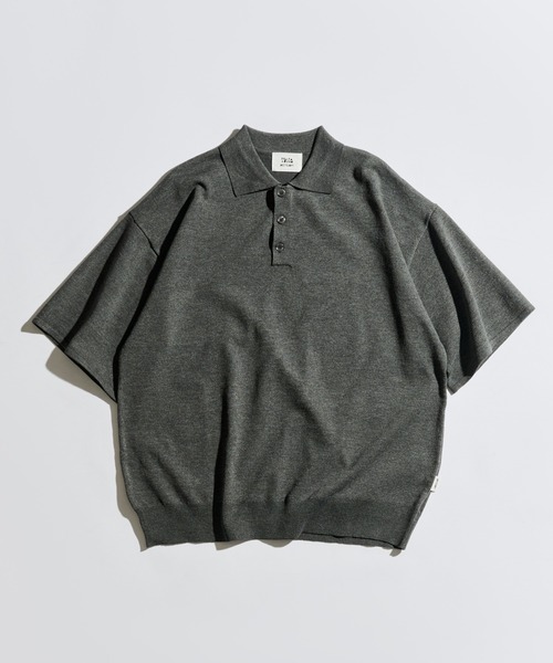WETTEMPT(ウィテンプト)の「HIGH GAUGE S/S KNIT POLO / ハイゲージS/Sニットポロ(ポロシャツ・メンズ・レッド/ブラック/ブルー/グレー・LARGE/MEDIUM/SMALL)」の5枚目の写真