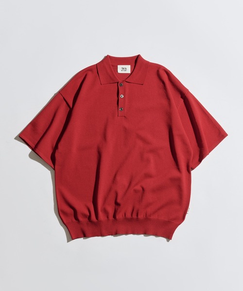WETTEMPT(ウィテンプト)の「HIGH GAUGE S/S KNIT POLO / ハイゲージS/Sニットポロ(ポロシャツ・メンズ・レッド/ブラック/ブルー/グレー・LARGE/MEDIUM/SMALL)」の20枚目の写真