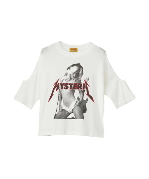 HYSTERIC GLAMOUR(ヒステリックグラマー)の「METAL GIRL Tシャツ(Tシャツ/カットソー・レディース・グリーン/ホワイト/ブラック・FREE)」の1枚目の写真