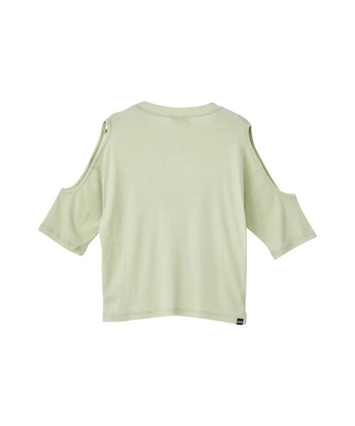 HYSTERIC GLAMOUR(ヒステリックグラマー)の「METAL GIRL Tシャツ(Tシャツ/カットソー・レディース・グリーン/ホワイト/ブラック・FREE)」の5枚目の写真