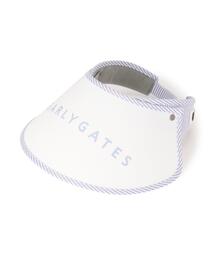 PEARLY GATES | 【PEARLY GATES】サッカーストライプ柄BIGブリムVISOR(サンバイザー)