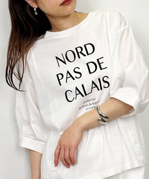 PICCIN | 布帛切り替えロゴプリントプルオーバー(Tシャツ/カットソー)