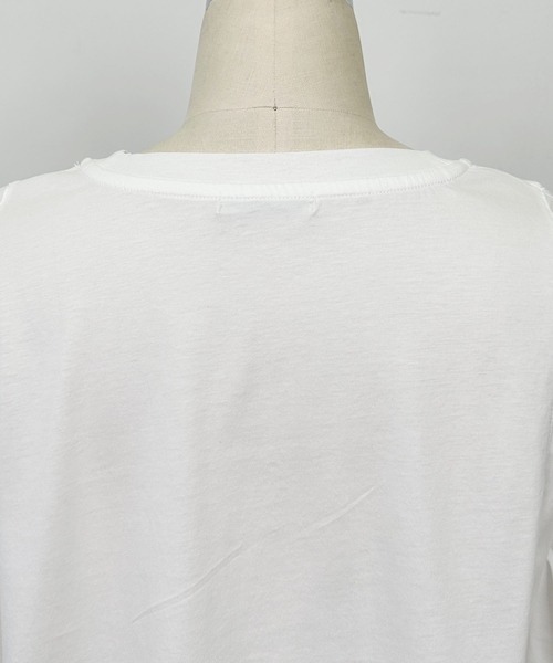 PICCIN(ピッチン)の「布帛切り替えロゴプリントプルオーバー(Tシャツ/カットソー・レディース・オフホワイト/チャコールグレー・M)」の14枚目の写真